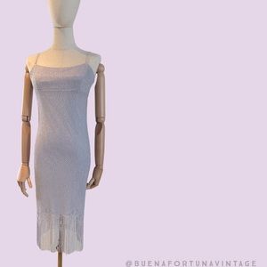 Vintage Metallic Dress by Jodi Kristopher
